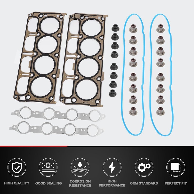 AUTOBABA Cylinder Head Gasket Kit with ES72173 Bolts Compatible with 2002-2011 Buick, Chevy Silverado Suburban Tahoe, GMC Sierra Yukon Cadillac 4.8L 5.3l V8 Engine - Image 5